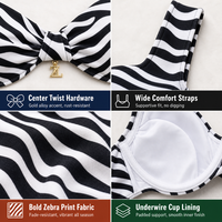 Nouveau Maillot de Bain Sexy Personnalisé OEM Professionnel Fabricant Faible MOQ Luxe Imprimé avec Armatures Push-up Bikini Tenue de Plage