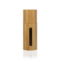 Flacon de parfum de luxe portable 60 ml, mini flacon vaporisateur en verre, flacon vaporisateur en bambou naturel