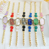 Nouvelles Montres Bracelet de Luxe pour Femmes 2026, Style Goutte d'Huile Haut de Gamme, Incrustées de Diamants, Forme Irrégulière, Tendance et Élégantes
