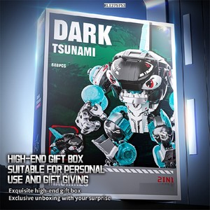 Cyberpunk, Set de Construcción de Motocicleta Transformable a Escala 1:8, Bloques de Construcción de Alta Dificultad, Modelo de Plástico Rosa con Caja de Almacenamiento - Product Image 4