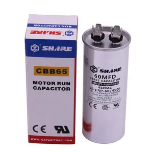Sh capacitor c22.2 no.190 183922 cbb65, capacitor de corrida de motor
