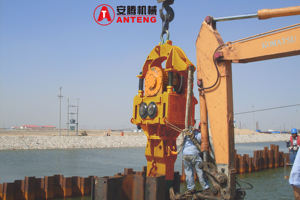 Escavatore montato impugnatura laterale juli yu usato 45kw <span class=keywords><strong>tomen</strong></span> gebrauchter <span class=keywords><strong>vibro</strong></span> martello per la vendita di piastrelle verkauf - Product Image 4