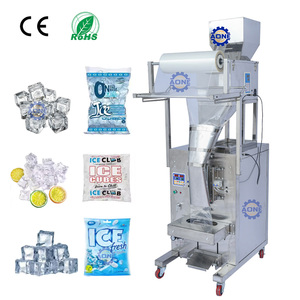 Machine d'emballage automatique de glaçons 10-20 sacs/min avec pesage et ensachage, grande trémie pour le remplissage de glaçons - Product Image 1