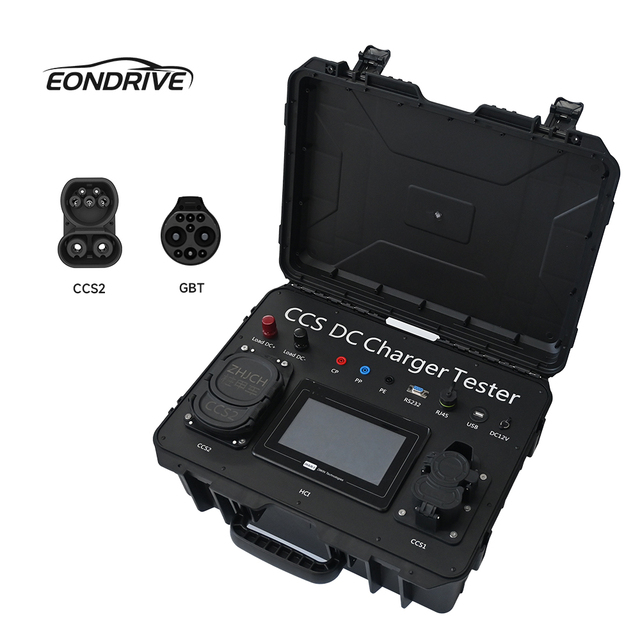 EONDRIVE Portable EVSE Simulator DC Charging Station Tester for CCS2 CCS1 GBT CHAdeMO IP55 Rated -30~+50 Operating Temp