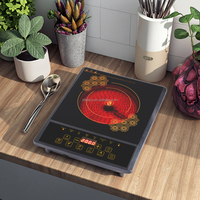 Cuisinière infrarouge portable multifonction à brûleur unique, électrique 2000W, commande tactile, panneau en céramique, plastique, usage domestique