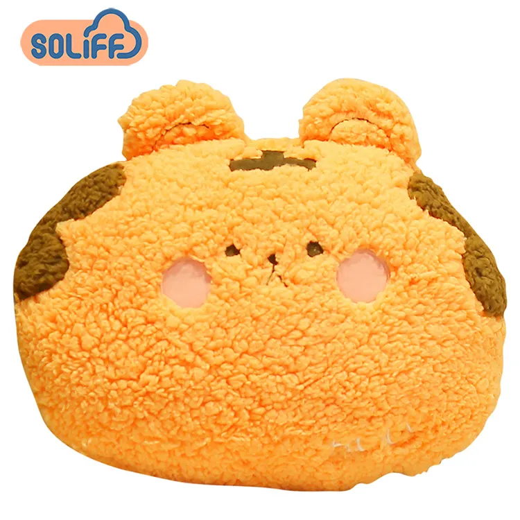 Custom Animal Stuffed Plush Toy Cartoon Soft Pillow Animal Tiger Frog Bunny Pig plush pillow