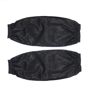 Funda de cuero sintético de 42 cm de largo y 20 cm de ancho, color negro, mangas protectoras de trabajo para adultos, resistentes al aceite y a las manchas - Product Image 3