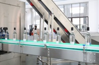 Ligne de production de mise en bouteille de spiritueux entièrement automatique, machine de remplissage et de bouchage de bouteilles en verre Triblock