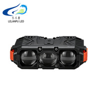 LELANPU Moto Électrique Phares Antibrouillard Latéraux Stroboscopiques Blanc 100W 80W Feux de Route et de Croisement Lumière de Calandre LED Projecteur Moto