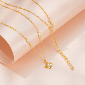 จี้สร้อยคอ CANNER Gold Star เงินแท้ 925 ชุบทอง 18K สำหรับผู้หญิง - Product Image 3