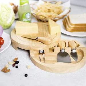 DD1028 - Juego de Tablas de Charcutería Rectangulares y Redondas de Primera Calidad con Cuchillos, Personalizables con Logotipo, para Carne y Queso, Venta al por Mayor - Product Image 2