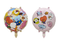 Ballon en aluminium licorne animaux de dessin animé en gros, forme cadre de gâteau rose, pour décoration de fête d'anniversaire d'enfants, accessoires photo et fournitures
