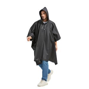 Poncho imperméable semi-transparent long de 160 g en EVA non jetable avec logo imprimé pour le <span class=keywords><strong>vélo</strong></span> et les activités de plein air - Product Image 1