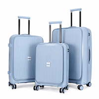Ensemble de valises rigides OMASKA Custom Spinner à 4 roues, 20, 24 et 28 pouces, résistantes à l'eau, en PP, pour voyages d'affaires