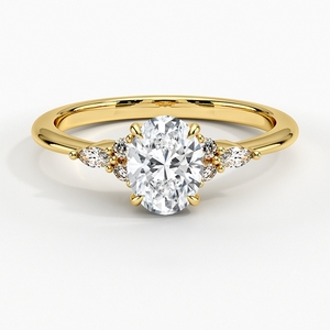 Anello di fidanzamento solitario con gemme AAA anello Moissanite con fedi nuziali in oro 9K/14K/<span class=keywords><strong>18K</strong></span> - Product Image 5