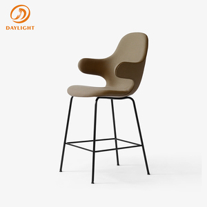 Juego de Sillas de Bar de Metal de Estilo Nórdico Contemporáneo, Taburetes Altos de Lujo para <span class=keywords><strong>Cocina</strong></span>, Hogar, Exteriores, Hotel y Restaurante - Product Image 6