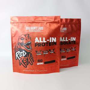 High Quality Waterproof Zip Lock Metallic Effect Sealable <b>Bag</b> with Zipper Resealable Food Packaging Stand up Pouch - Product Image 1