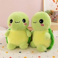 En gros, Peluche tortue super douce et mignonne, 8 pouces, en coton PP, jouet de lit, cadeau anti-stress, jouet pour machine à griffes