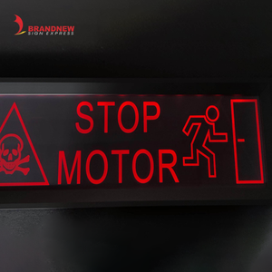 BRANDNEWSIGN produttore segnaletica <span class=keywords><strong>di</strong></span> uscita antincendio personalizzata fornitura <span class=keywords><strong>di</strong></span> fabbrica impermeabile piastra acrilica <span class=keywords><strong>di</strong></span> emergenza LED appeso cartello della piastra <span class=keywords><strong>di</strong></span> uscita - Product Image 4