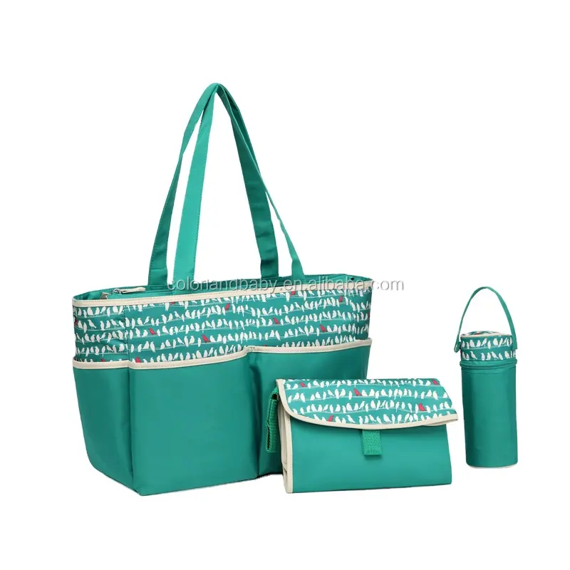 Colorland Speciale Aanbieding Designer Tote Baby Luiertas Voor Mama Deluxe Organizer Met Ingebouwde Kinderwagen Bandjes