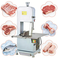 Máquina Cortadora de Carne Congelada Industrial para Restaurantes y Plantas de Procesamiento de Alimentos, Motor de Cobre de 1500W, Cuchilla de Acero de 210mm