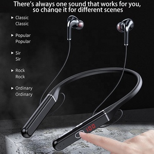 Tai Nghe Bluetooth Từ Tính Thời Gian Chơi 100 Giờ Tai Nghe Thể Thao Âm Thanh Nổi Tai Nghe Nhét Tai Thẻ TF Tai Nghe Bluetooth Không Dây Đeo Cổ - Product Image 3