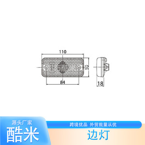 Luz Lateral LED Kumi para Camiones Iveco de Servicio Mediano, Repuesto de Material PC, Origen Danyang, Jiangsu - Product Image 4