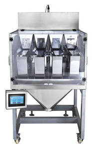 Automatic 4 <strong>Heads</strong> Linear Weigher <strong>Lentils</strong> Cereals Macaroni Candy Food Packing Machine - Product Image 5