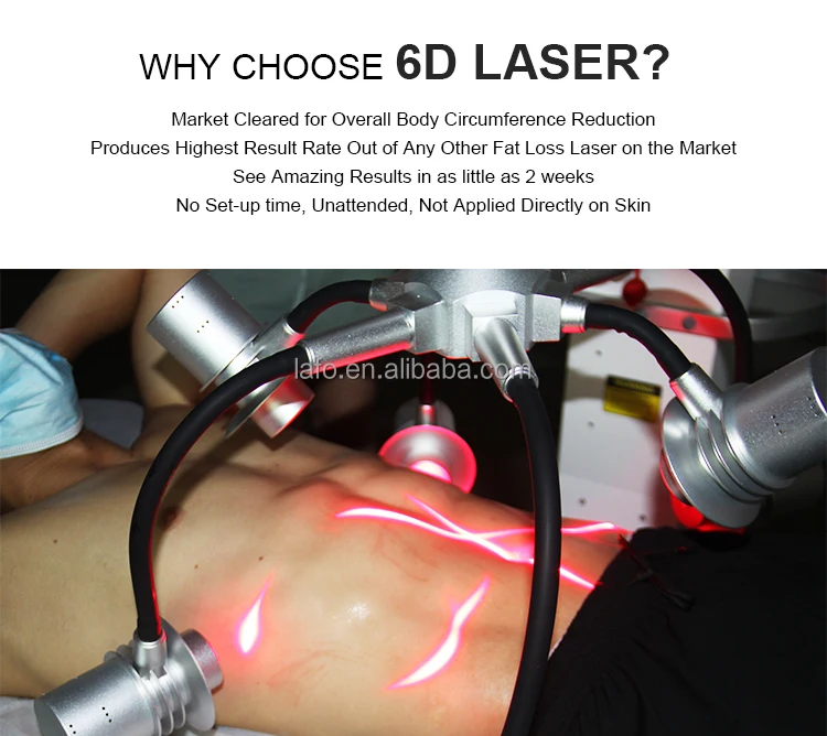 LF-353A Lipo 6D Laser +EMS + Cryo Green Red Laser Fat Removal Slimming Machine for Salon/spa