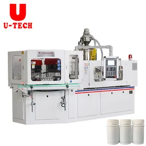 U TECH Servo energy saving IBM molding small plastic 500ML 1L PP HDPE Liquid Dropper Bottle injection blow moulding machine