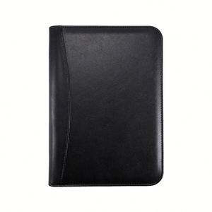 Multi-color Luxury Eco-Friendly Leather Zipper Closure Slim Travel Notebook Customizable <b>Pocket</b> Silk Screen Printed Business - Product Image 1