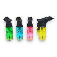 Mini classique Design rechargeable Jet torche briquet en plastique barbecue et allume-cigare Camping cuisine briquet