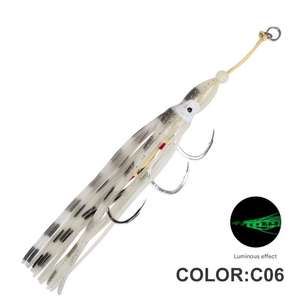 Kevlar <span class=keywords><strong>ligne</strong></span> bateau pêche calmar chaîne crochet mer pêche fer crochet bionique poulpe crochet lumineux bionique appât - Product Image 6