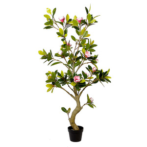 Planta Artificial <span class=keywords><strong>de</strong></span> Simulación MAN, Maceta con Flor Artificial, Árbol <span class=keywords><strong>de</strong></span> <span class=keywords><strong>Magnolia</strong></span> <span class=keywords><strong>de</strong></span> 1.5 Metros, Simulación <span class=keywords><strong>de</strong></span> <span class=keywords><strong>Magnolia</strong></span>, Decoración para el Hogar, Bonsái - Product Image 1