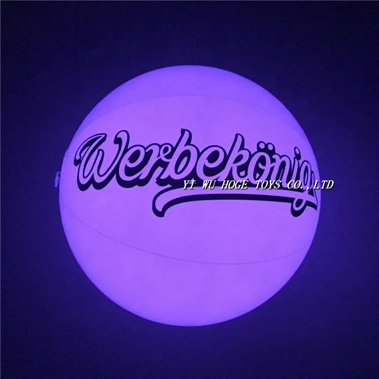 Best sale 6 P PVC inflatable glow beach ball for the party