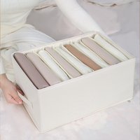 Vente en gros petite boîte de rangement pliable en tissu oxford 600D à 7 grilles pour tiroir de placard et sous-vêtements organisateur pour séparateurs de vêtements