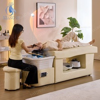 Fauteuil de Lavage pour Salon de Beauté, Table de Massage Thaïlandaise Électrique, Lit de Spa Japonais pour la Tête
