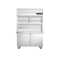 Vente directe d'usine - Armoire combinée commerciale à double température à quatre portes - Table de travail réfrigérée