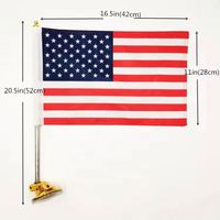 Support de drapeau à ventouse pour extérieur, personnalisé, pour drapeaux nationaux et américains de voiture