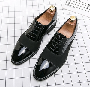 ไซส์ 38 - 48 รองเท้าหนังผู้ชายแบบใหม่ แต่งหนังสีสดใส หัวแหลม แฟชั่นทันสมัย กันลื่น ระบายอากาศได้ดี เหมาะสำหรับใส่ทำงานหรือในงานแต่งงาน - Product Image 3