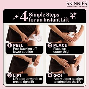 Cinta Adhesiva Transparente de PU para Mujer - Reduce la Fricción de las Musletas, Levanta y Sostiene Piernas y Brazos con Piel Flácida en el Abdomen, Certificación CE - Product Image 5