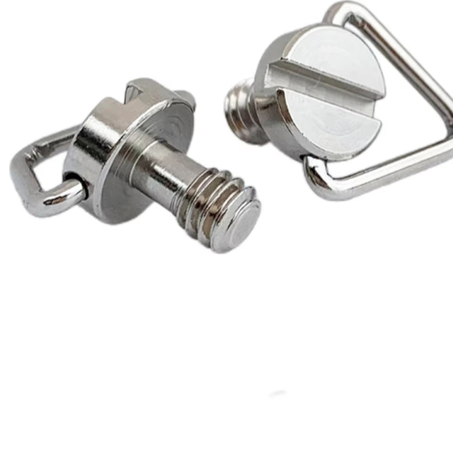 1/4 Camera Quick Release Plate Screws Stainless Steel Hand Screw Lifting Ring Head Tripod Quarter Quick Release Screws