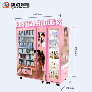 Distributeur automatique intelligent de produits cosmétiques rose avec fonctions SDK et monnayeur, conforme ADA, graphismes personnalisés pour parcs à thème - Product Image 2