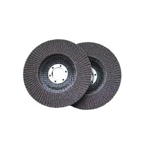 Disco de aleta abrasivo de óxido de aluminio Rueda de tela de <span class=keywords><strong>esmeril</strong></span> plana de pulido y pulido de 5 pulgadas - Product Image 2