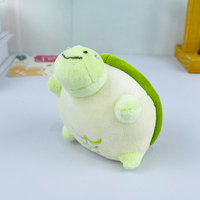 Innovant petite tortue pendentif en peluche poupée sac pendentif porte-clés mignon dessin animé animal en peluche porte-clés