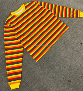 Polo Personalizado con Múltiples Rayas, Jersey de Manga Larga, Personalización de Alta Calidad, OEM y ODM, Ropa Urbana para Hombre - Product Image 2