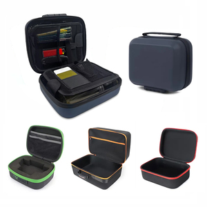 ODM/OEM Factory Custom Travel Eva Organizer <strong>Case</strong> Comfortable Waterproof PU <strong>Leather</strong> Zipper Lock Storage Bag Eva Hard Smell Proof - Product Image 1