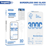 Protector de Pantalla de Vidrio Borderless 300C, Borde Curvo 3D, Pantalla de Cero Oclusión para iPhone 18 Pro Max