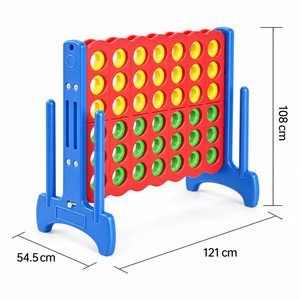 Set Gigante Quattro in Fila, Gioco <span class=keywords><strong>Connect</strong></span> <span class=keywords><strong>Four</strong></span> Oversize con Anelli, Gioco da Tavolo per Famiglie da Interno ed Esterno, Ottimo Regalo per Bambini - Product Image 3