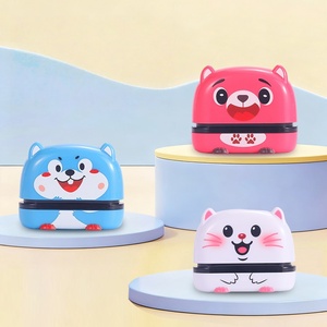 Nouveau tampon nominatif pour enfants, tampon <span class=keywords><strong>Montessori</strong></span>, cadeau, dessin animé, tampon en tissu pour enfants, tampon nominatif en caoutchouc à deux couches - Product Image 4